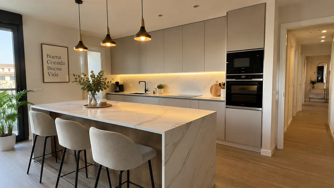 Detalle de una cocina reformada por Reformas DLCP